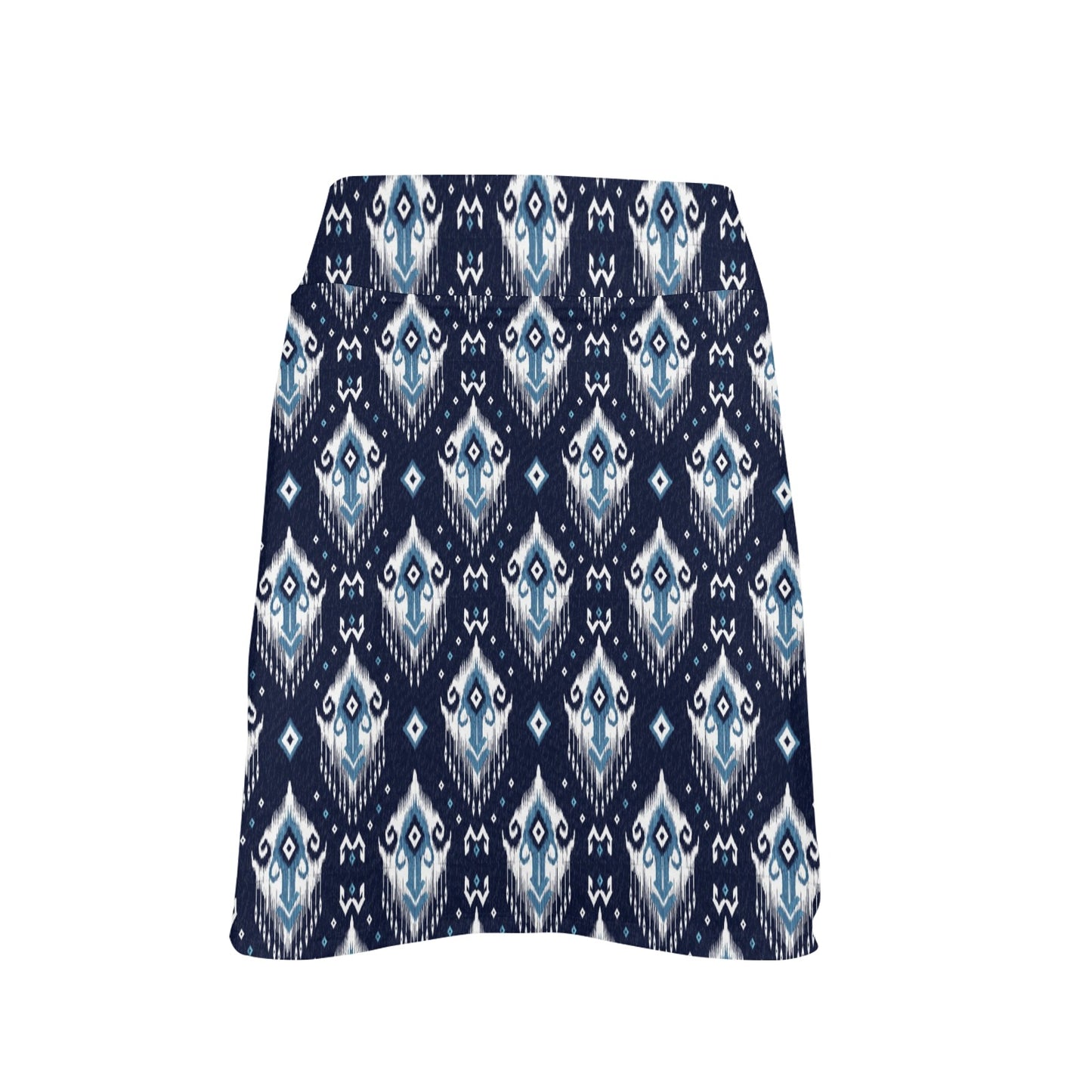 Ethnic Ornament Print Pattern 17" Golf & Pickleball Skort with Pockets