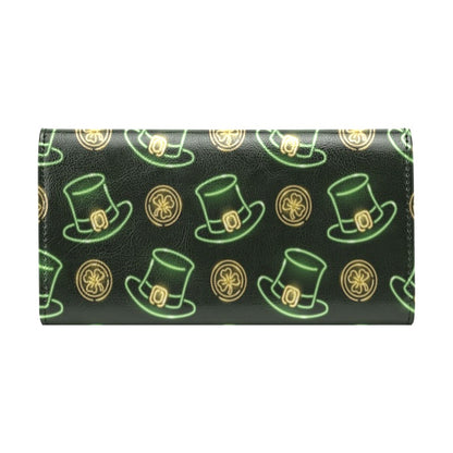 St Patricks Day Print Design LKS308 Women's Trifold Wallet