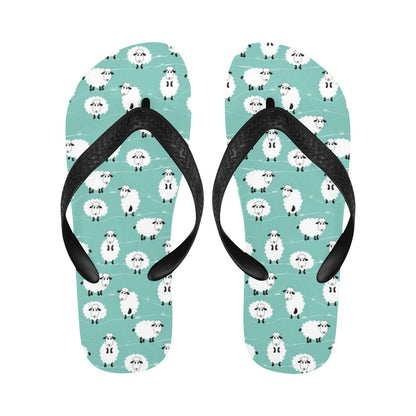 Sheep Print Design LKS404 Flip Flops