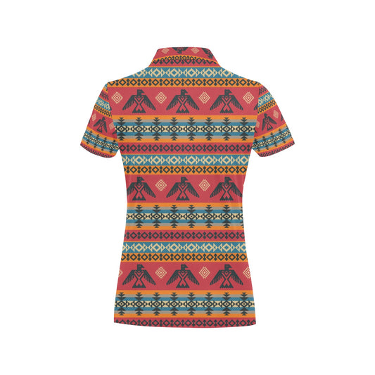 Eagles Native American Design Women's Polo Shirt