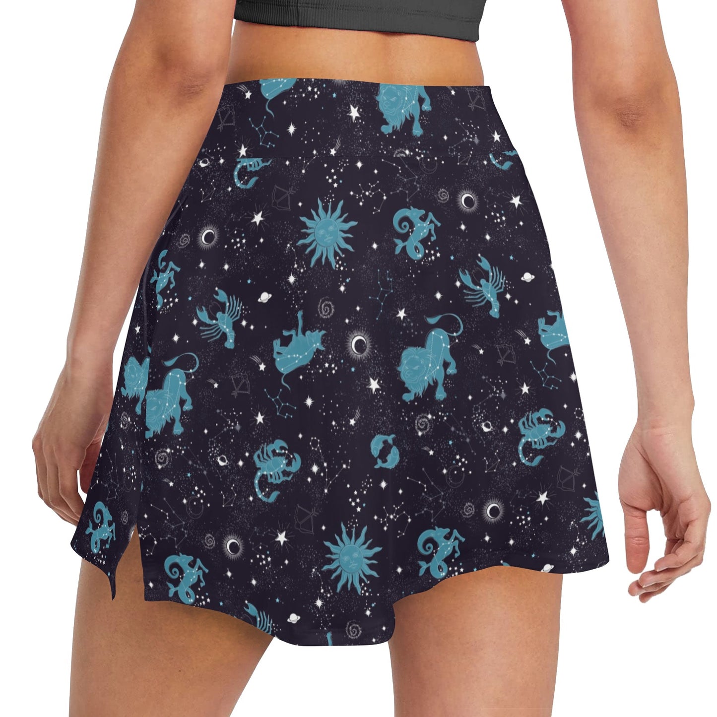 Zodiac Print Design LKS303 17" Golf & Pickleball Skort with Pockets