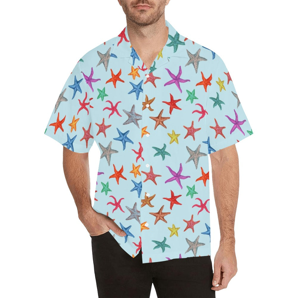 Starfish Print Design LKS402 Men's Men's Hawaiian Shirt