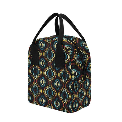 Tribal Pattern Print Design LKS309 Insulated Lunch Bag