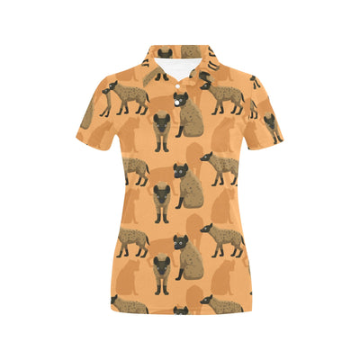 Hyena Pattern Print Design 01 Women's Polo Shirt