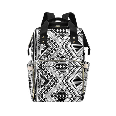 Samoan Tattoo Style Print Design LKS307 Diaper Bag Backpack