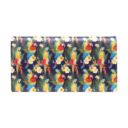 Parrot Themed Design Women's Trifold Wallet