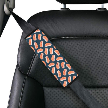 Salmon Steak Print Design LKS306 Car Seat Belt Cover