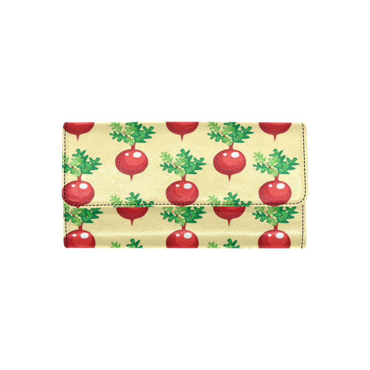 Radish Pattern Print Design A02 Women's Trifold Wallet