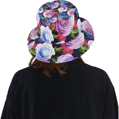 Rose Pattern Print Design RO09 Unisex Bucket Hat