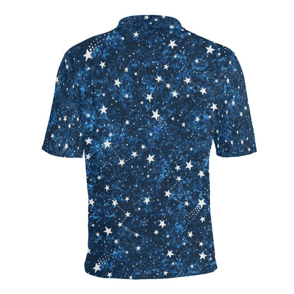 Cosmic Pattern Print Design 05 Men Polo Shirt