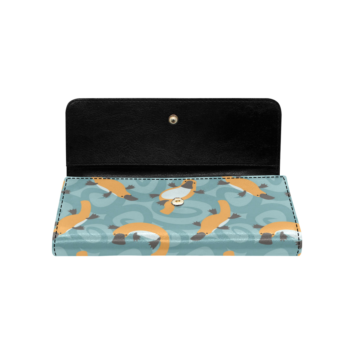 Platypus Pattern Print Design A01 Women's Trifold Wallet