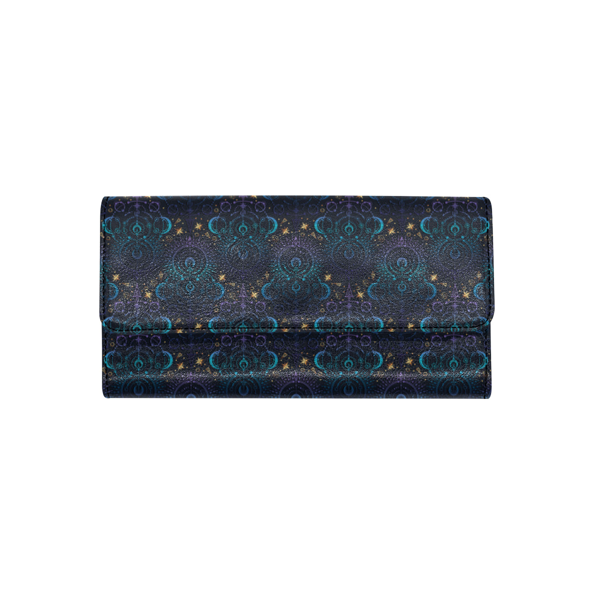 Celestial Pattern Print Design 06 Women's Trifold Wallet