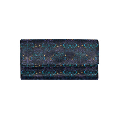Celestial Pattern Print Design 06 Women's Trifold Wallet
