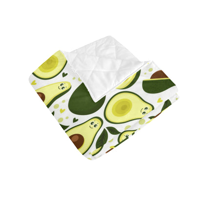 Avocado Pattern Print Design AC06 Premium Quilt