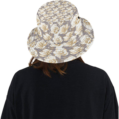 Anemone Pattern Print Design AM05 Unisex Bucket Hat