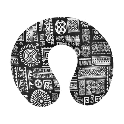 Polynesian Pattern Print Design A02 U-Shaped Travel Neck Pillow