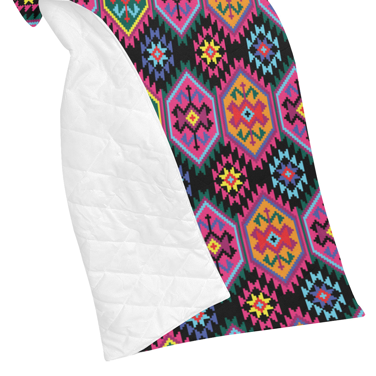Mexican Pattern Print Design 02 Premium Quilt