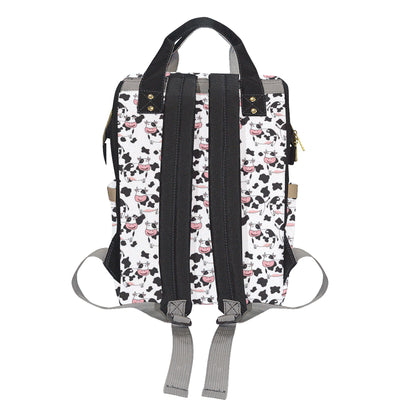 Cow Pattern Print Design 02 Diaper Bag Backpack