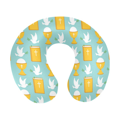 Christian Pattern Print Design 02 U-Shaped Travel Neck Pillow