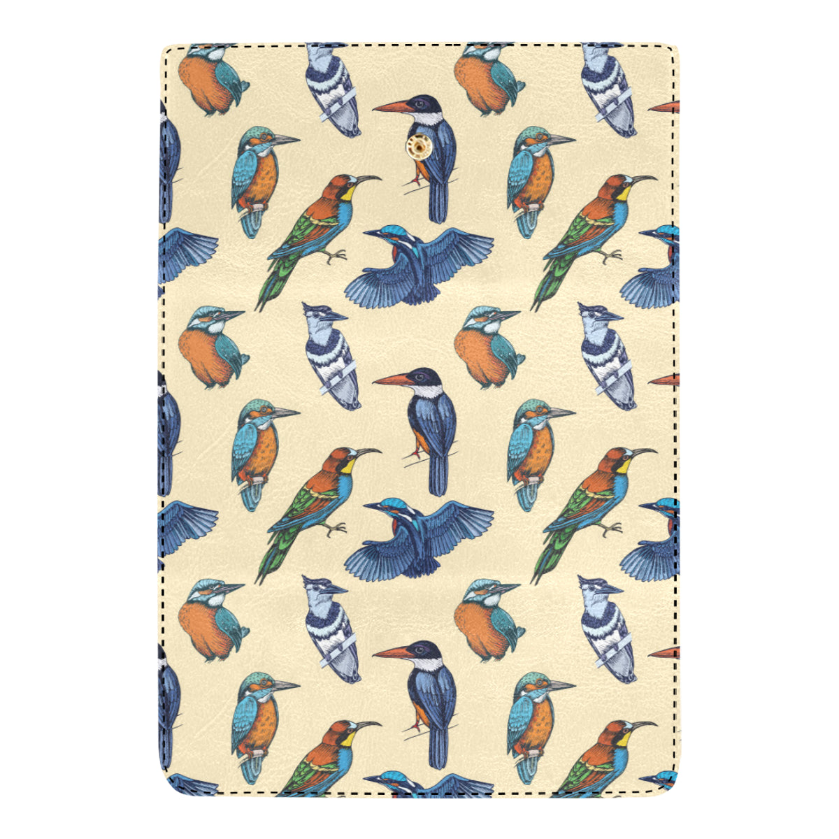 Kingfisher Bird Pattern Print Design 04 Women's Trifold Wallet