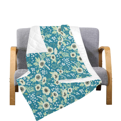 Anemone Pattern Print Design 01 Premium Quilt