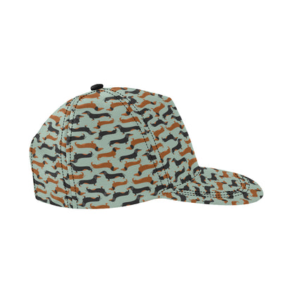 Dachshund Cute Print Pattern Snapback Cap