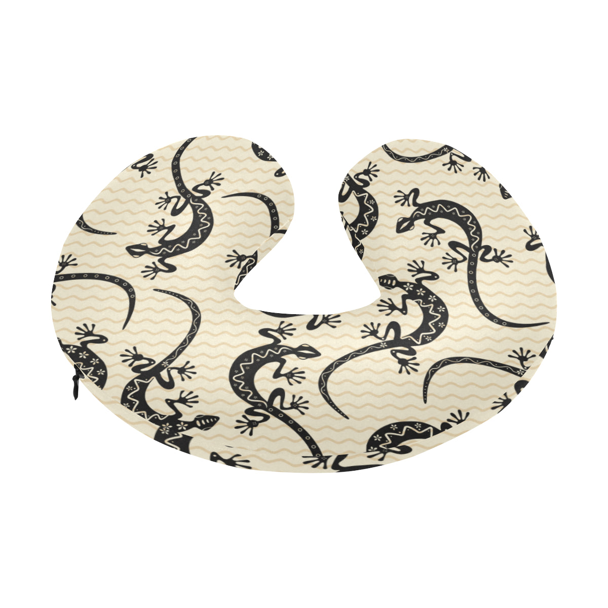 lizard Pattern Print Design 02 U-Shaped Travel Neck Pillow
