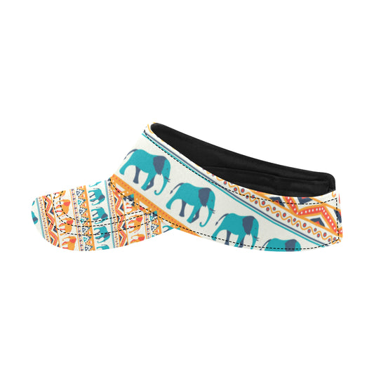 Elephant Aztec Ethnic Print Pattern Unisex Sun Visor