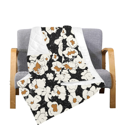 Popcorn Pattern Print Design A02 Premium Quilt