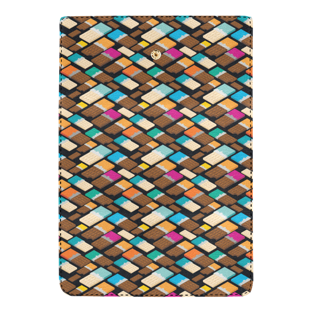Chocolate Pattern Print Design 02 Women's Trifold Wallet