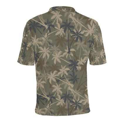 Palm Tree camouflage Men Polo Shirt