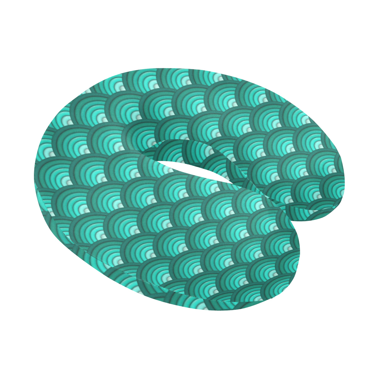Scales Pattern Print Design 01 U-Shaped Travel Neck Pillow
