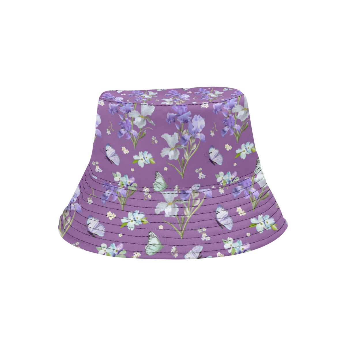 Iris Pattern Print Design IR09 Unisex Bucket Hat