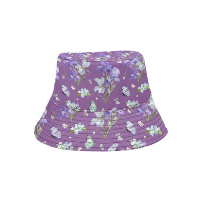 Iris Pattern Print Design IR09 Unisex Bucket Hat