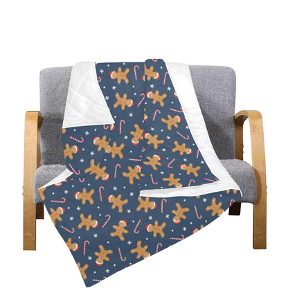 Gingerbread Pattern Print Design 01 Premium Quilt