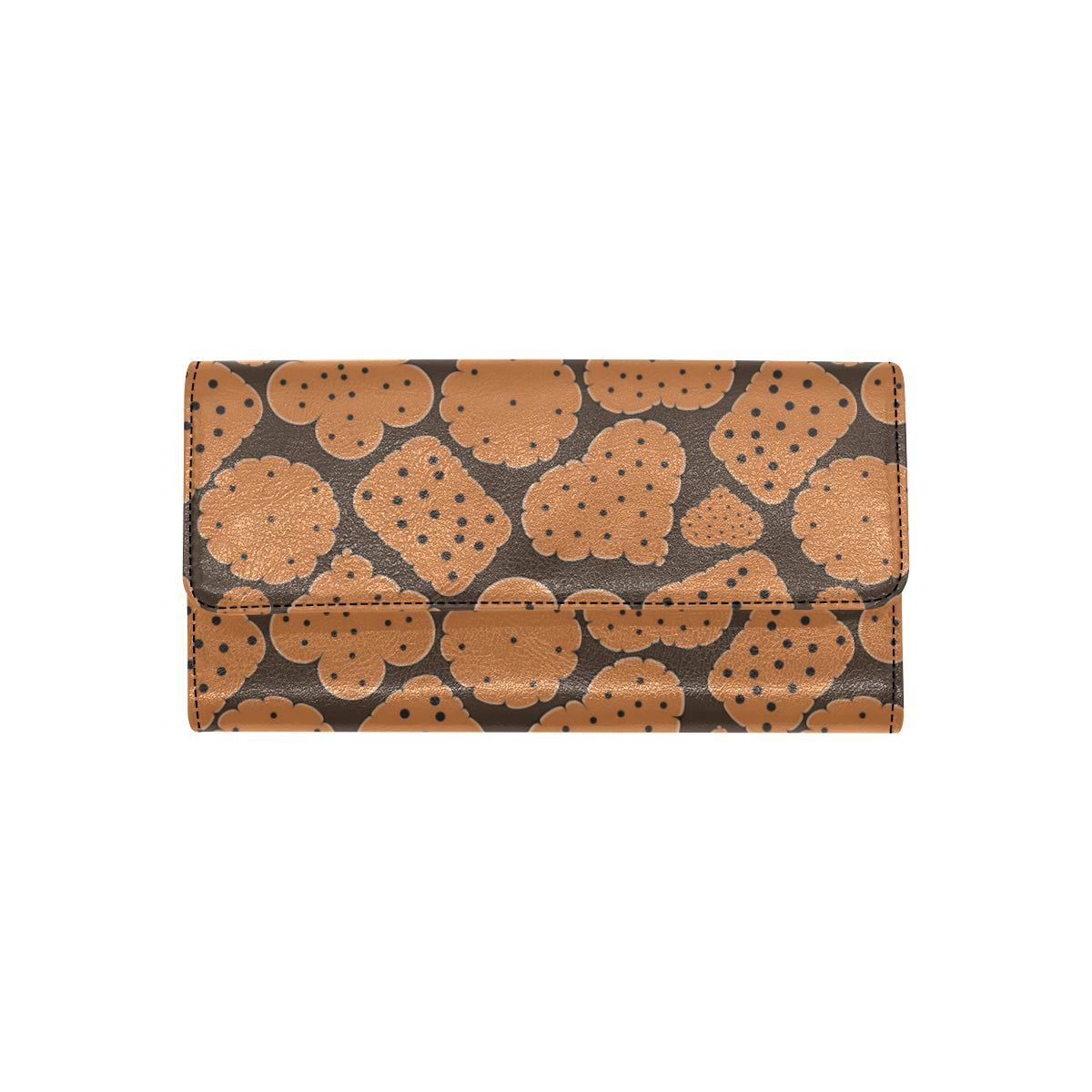 Cracker Pattern Print Design 01 Women's Trifold Wallet