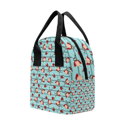 Ladybug Happy Print Pattern Insulated Lunch Bag