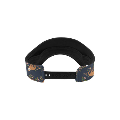 Sloth flower Design Themed Print Unisex Sun Visor