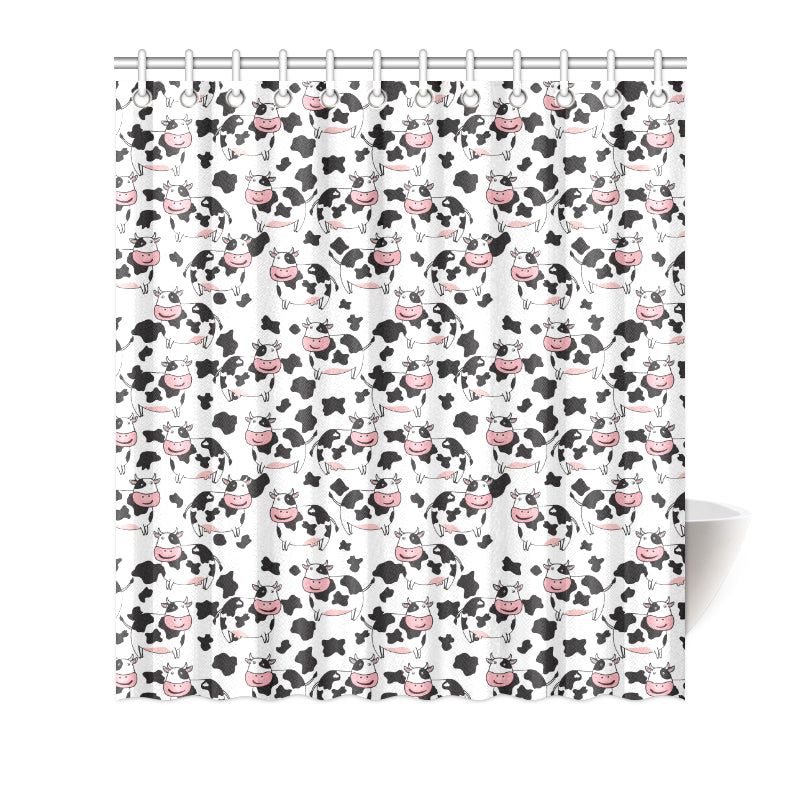 Cow Pattern Print Design 02 Shower Curtain