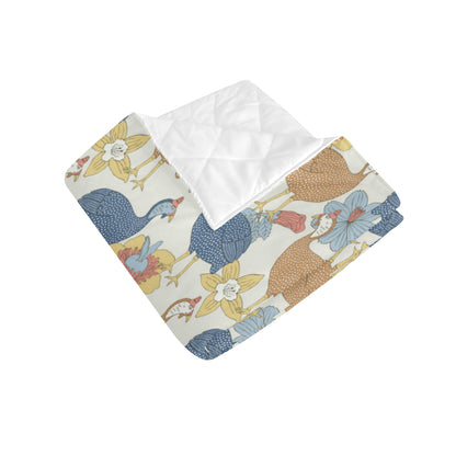 Guinea Fowl Pattern Print Design 01 Premium Quilt