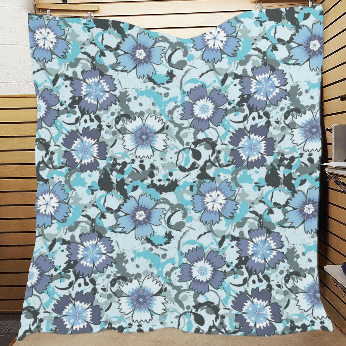 Carnations Pattern Print Design CN04 Premium Quilt