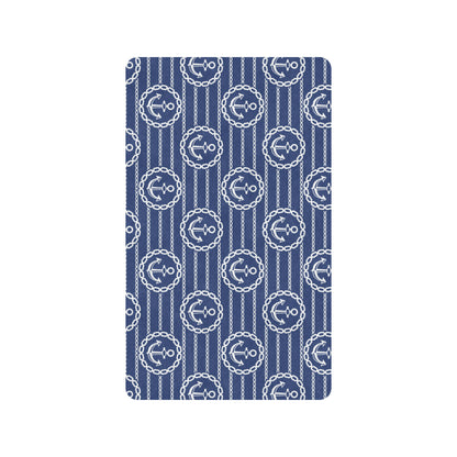 Anchor Stripe Pattern Rubber Doormat