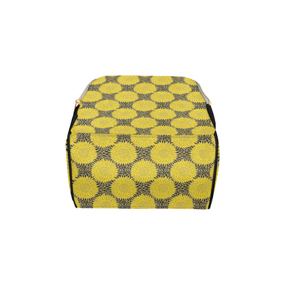 Sunflower Pattern Print Design SF06 Diaper Bag Backpack