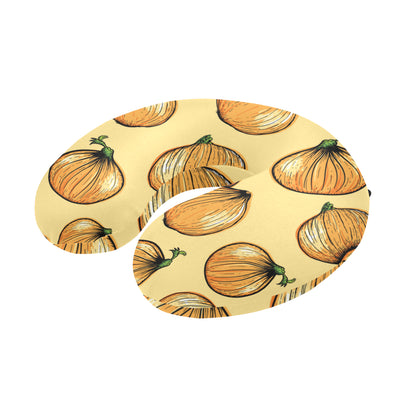 Onion Pattern Print Design A04 U-Shaped Travel Neck Pillow