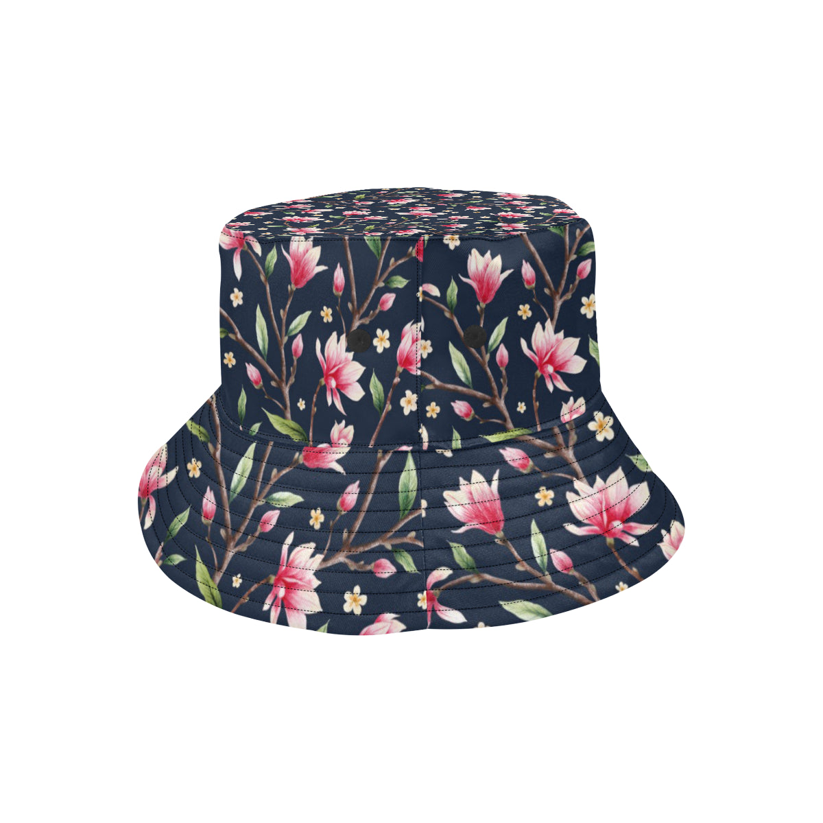 Magnolia Pattern Print Design MAG09 Unisex Bucket Hat
