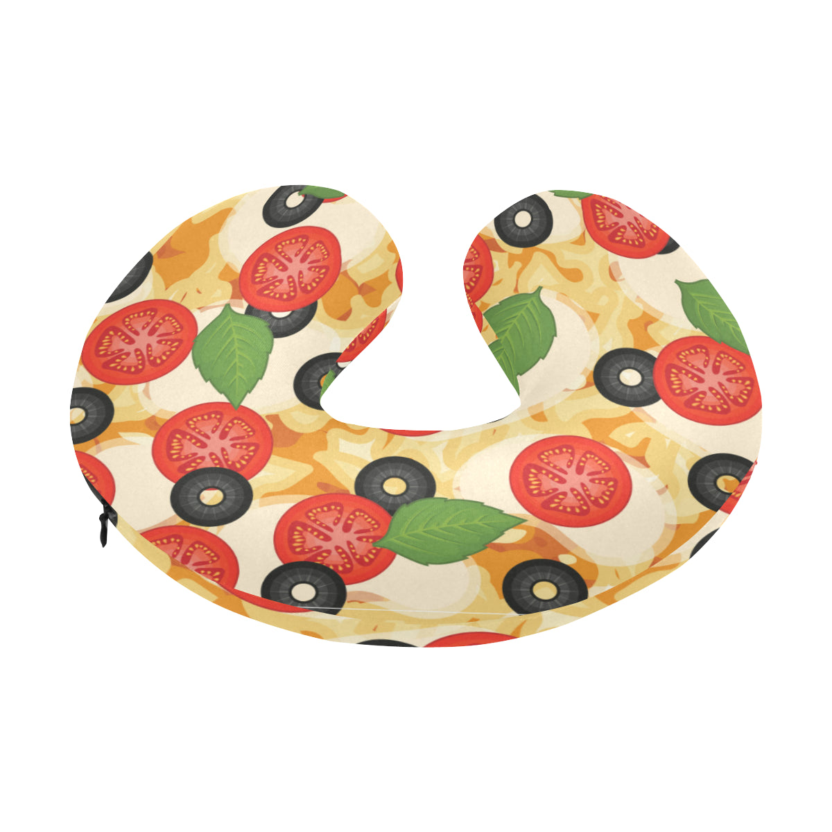 Pizza Pattern Print Design A05 U-Shaped Travel Neck Pillow