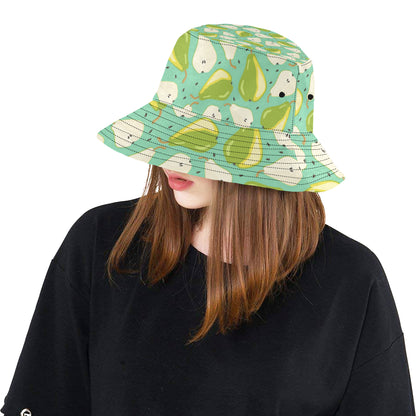 Pear Pattern Print Design PE04 Unisex Bucket Hat