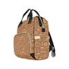 Bread Pattern Print Design 03 Diaper Bag Backpack