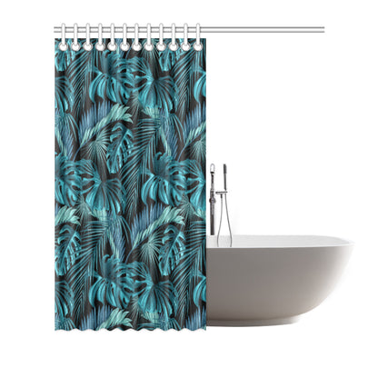 Palm Leaf Pattern Print Design A03 Shower Curtain