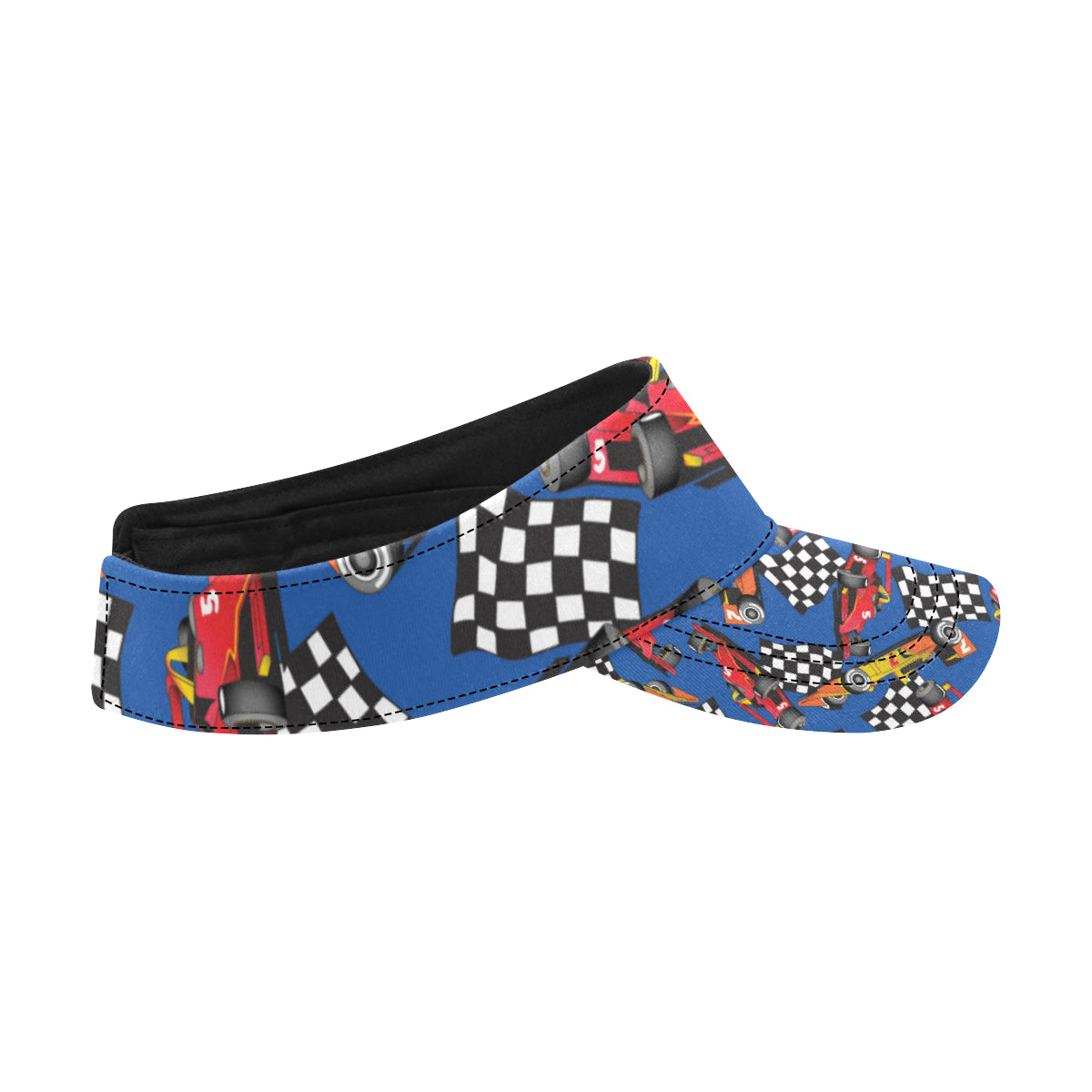 Racing Pattern Print Design A01 Unisex Sun Visor